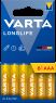 1 - VARTA 4103 Longlife AAA LR03 blister - 6 kusů 