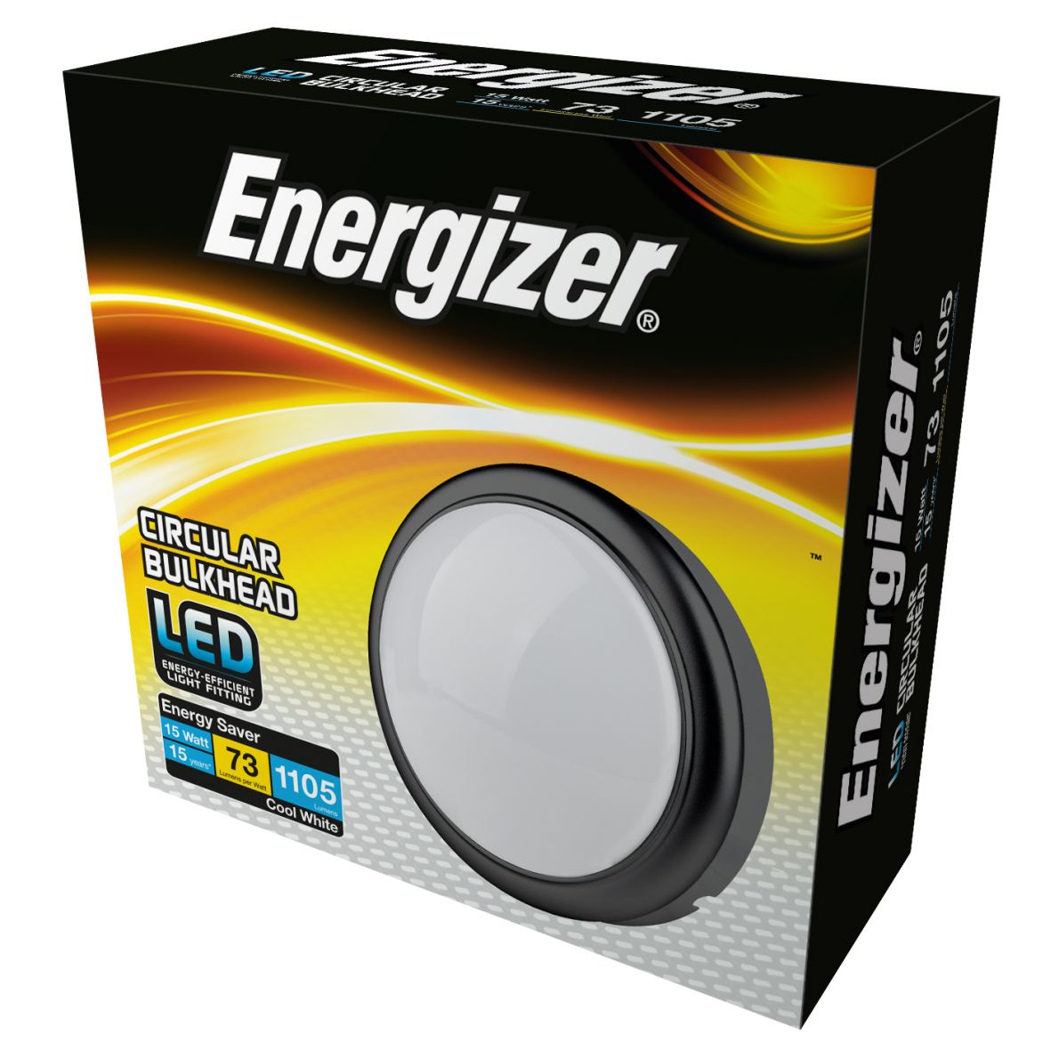 Energizer LED round bulkhead 15W S10445 