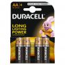 1 - baterie Duracell BASIC AA LR6 BL4 - 4kusy 