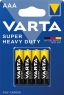 1 - baterie VARTA 2003 Super heavy duty AAA mikrotužka R03 blister/4 ks 