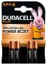 1 - baterie Duracell PLUS Power Boost LR03 AAA BL4 - 4kusy 