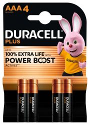 baterie Duracell PLUS Power Boost LR03 AAA BL4 - 4kusy