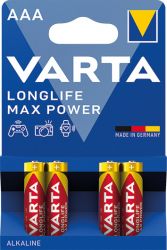 VARTA 4703 Longlife Max Power AAA LR03 BL4 , 4kusy 