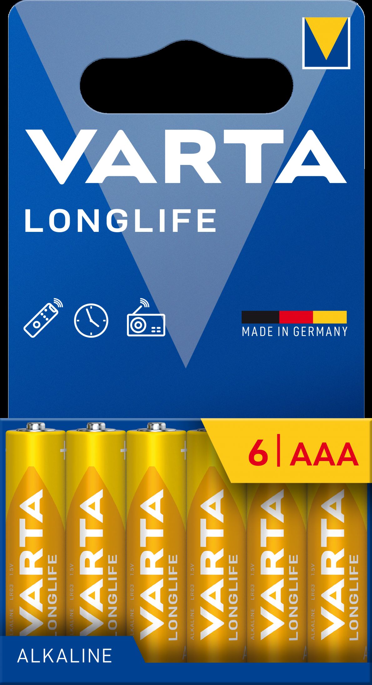 VARTA 4103 Longlife AAA LR03 blister - 6 kusů 
