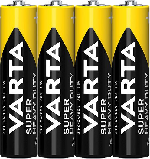 baterie VARTA Super hevy duty 2003 mikro AAA folie/4 