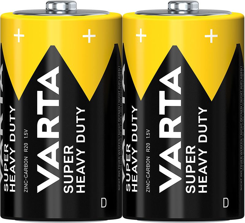 baterie VARTA 2020 Super heavy duty  D R20 folie/2 