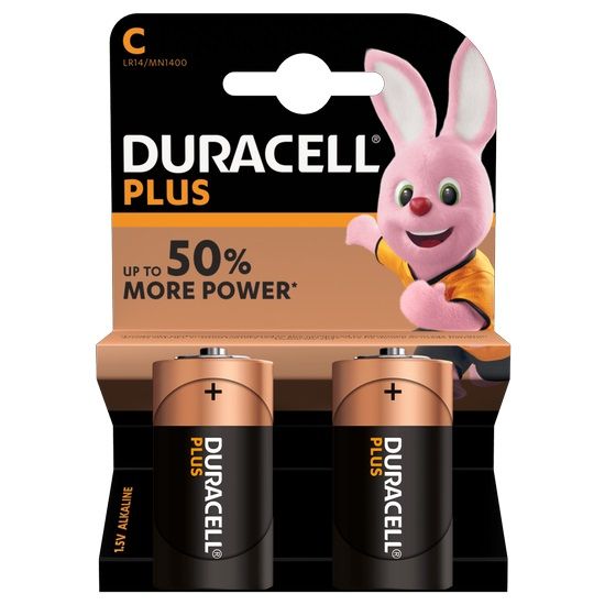 alkalická baterie Duracell PLUS LR14 C BL 2KS  